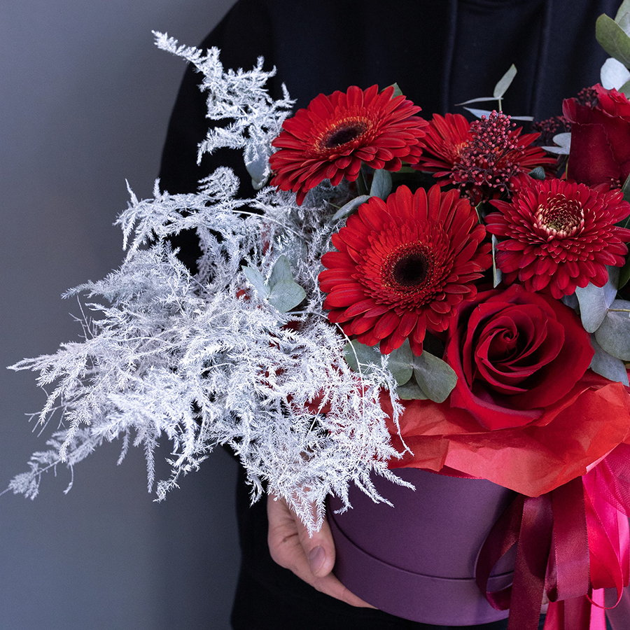 Коробка с цветами "Танго".