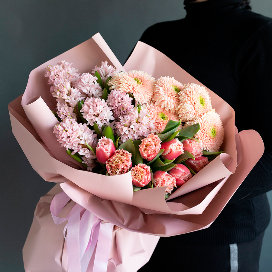 Букет"Клубничный десерт"