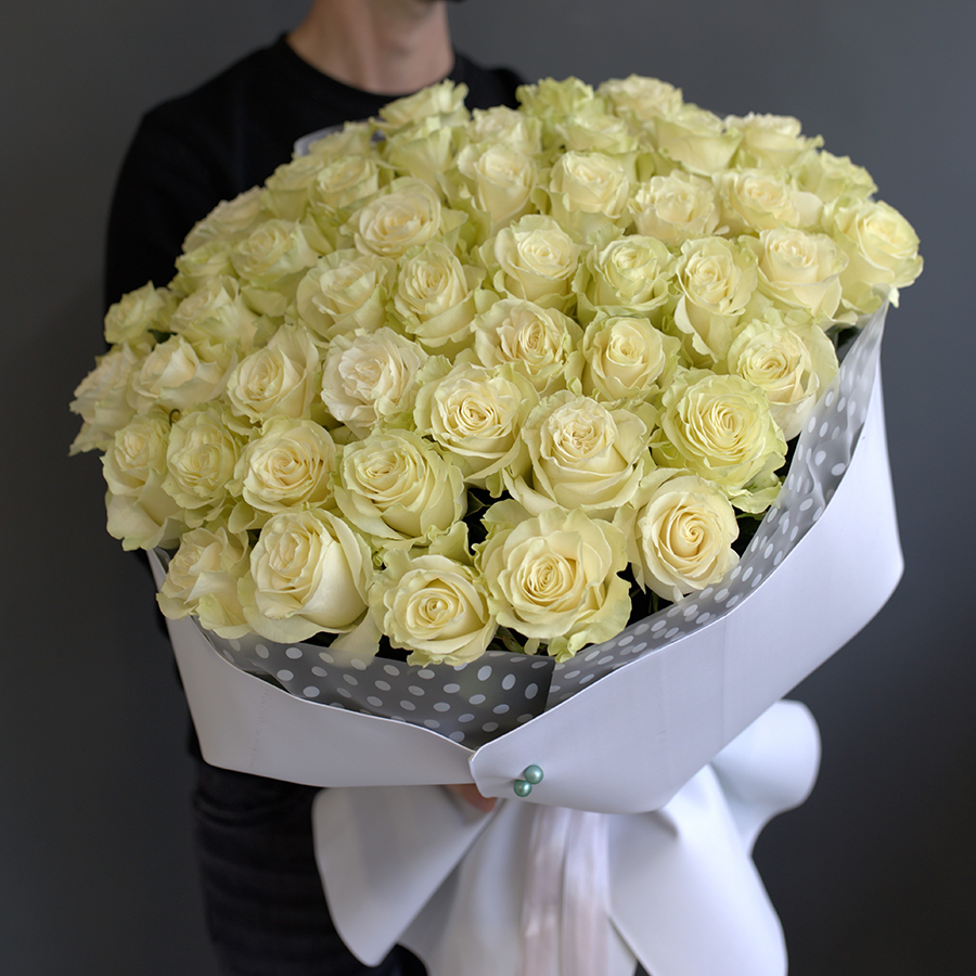 Букет "51 белая роза"