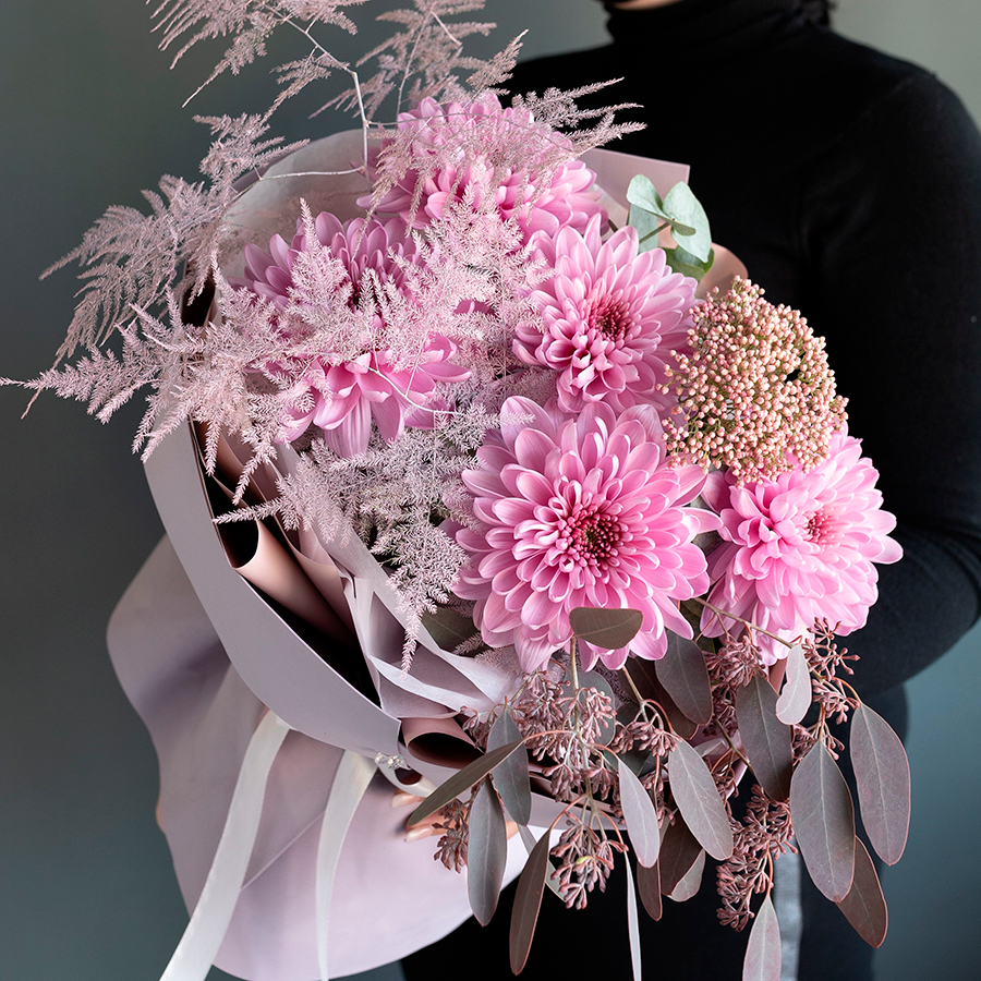 Букет "Розовая дымка"