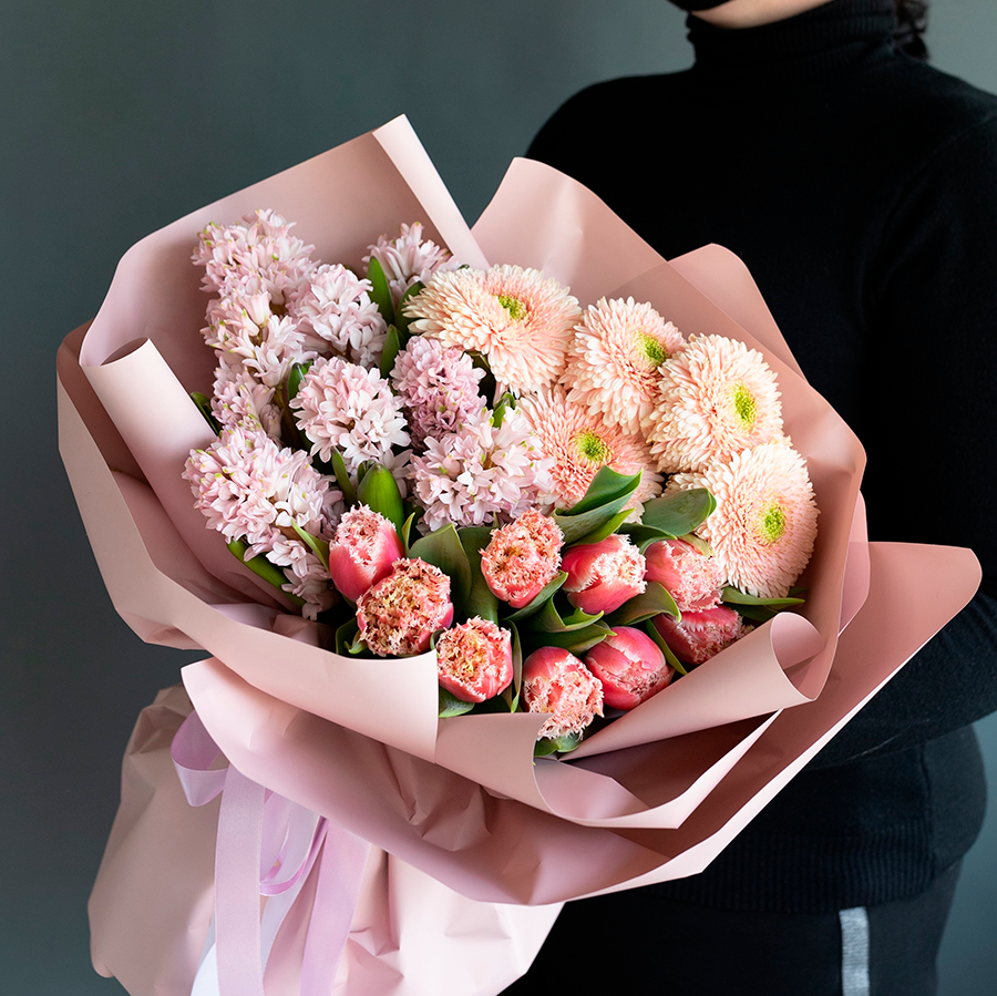 Букет"Клубничный десерт"