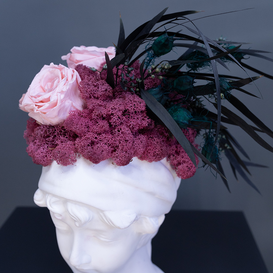 Композиция из стабилизированных цветов "Даная"